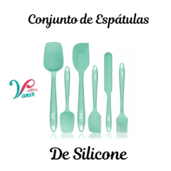 Conjunto de Espátulas, Raspador e Pincel de Silicone