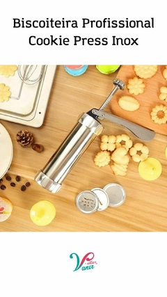 Biscoiteira Profissional Cookie Press Inox