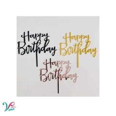 Topper para Bolo - Happy Birthday - Kit com 5 Variados - comprar online