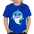 Camiseta Infantil Baby Shark Azul