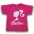 Camiseta Infantil Barbie Rosa