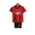 Kit Infantil Milan Home 23/24 - Vermelho e Preto