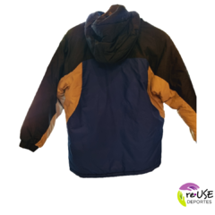 Campera COLUMBIA con capucha color azul/gris talle 10/12 - comprar online