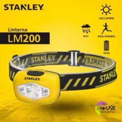 Linterna frontal STANLEY 200Lm + 3 pilas - comprar online