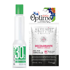 DECOLORANTE 50 GR. ALKEMIST + PEROXIDO 30 VOL 35 ML.