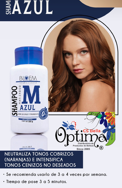 SHAMPOO MATIZADOR AZUL BLOEM 500 ML