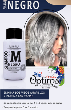 SHAMPOO MATIZADOR NEGRO BLOEM 500 ML