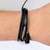 Pulseira em Couro Preto - comprar online