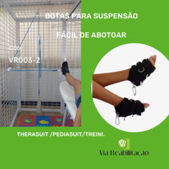 BOTAS PARA SUSPENSÃO - C/ MOSQUETÃO (JUVENIL / ADULTO - PRETA)