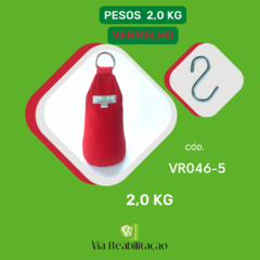 KIT - JOGO DE 06 PESOS EM LONA - COLORIDOS (0,5 Kg - 1.0 kg - 1.5 kg - 2.0 kg - 2.5 kg - 3.0 kg) - loja online
