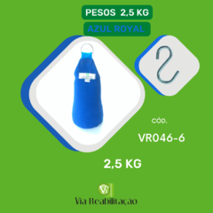 Imagem do KIT - JOGO DE 06 PESOS EM LONA - COLORIDOS (0,5 Kg - 1.0 kg - 1.5 kg - 2.0 kg - 2.5 kg - 3.0 kg)