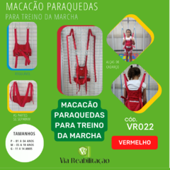 MACACÃO PARAQUEDAS PARA TREINO DA MARCHA - VERMELHO