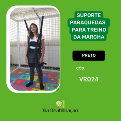 SUPORTE PARAQUEDAS PARA TREINO DA MARCHA - PRETO - comprar online