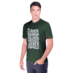 Camiseta Toco Y Me Voy Verdão Pintado De Verde E Branco - Bellator