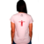 Camiseta Long Line Frente e Costas Deus Perdoe - comprar online