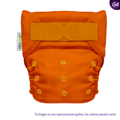 Pañal Unitalla Ecopipo G4 Liso Velcro Naranja en internet