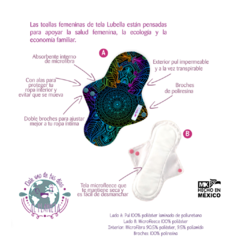 Lubella Pantiprotector Tanga Erizos - Violeta Verde Productos Ecológicos