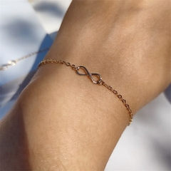 Pulseira Infinito Delicada Banhado a Ouro - comprar online