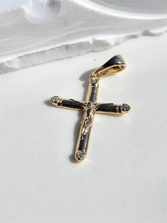 Pingente Crucifixo com Zircônias