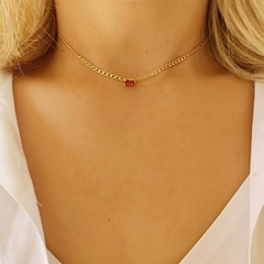 Choker Groumet Pedra Rubi - comprar online