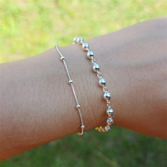 Pulseira de Bolinhas 4mm Prata 925 - comprar online