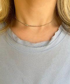 Choker Bolinhas Achatadas Banhada - Alisma Semijoias