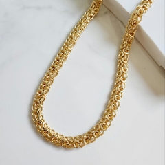 Choker Multielos Aurea Banhado a Ouro