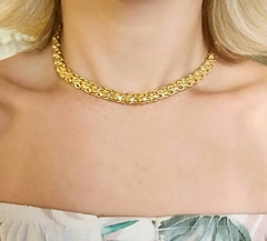 Choker Multielos Aurea Banhado a Ouro - comprar online