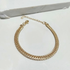 Pulseira Trançada Aurea Banhado a Ouro - comprar online