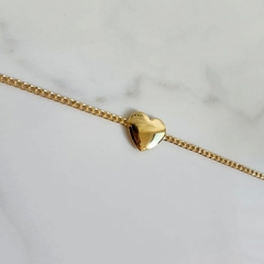 Choker Coração Tatiana Banhado a Ouro