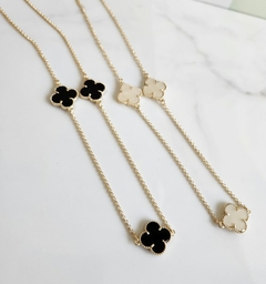 Choker Inspiração Trevo Banhada a Ouro