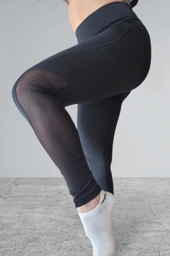 Leggins Black con microtul - comprar online