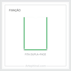Display de Acrílico A5 (15x21cm) de Parede com dupla face - comprar online