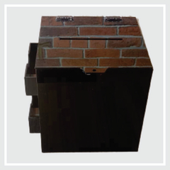 Urna quadrada de Mesa 20X20cm com porta Cartão - comprar online