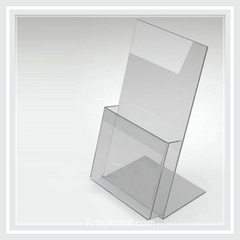 Display em Acrílico para Mesa- A6 Porta Folder 10×15