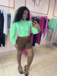 CAMISA CROPPED - Verde - CLOSET PERFEITO 