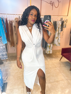 VESTIDO NÓ VIVI - Branco - comprar online