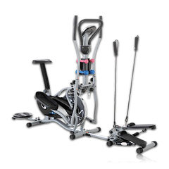 ELÍPTICA MULTIFUNCIONAL CARDIFF PROFIT 4 EN 1 TWISTER / SILLA / ESCALADOR CON BANDAS / MANCUERNAS - RIVERS SPORT