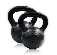 MANCUERNA RUSA MULTIFUNCIONAL KETTLEBELL HIERRO FUNDIDO 16KL UNIDAD - comprar online