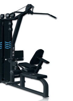 MÁQUINA MULTIFUNCIONAL MULTI-FUERZA BERLIN 4 PUESTOS 3 TORRES DE 150LBS C/U - RIVERS SPORT