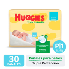 Huggies Classic Triple Proteccion P Pequeño x30