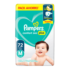 Pampers Baby Dry M Mediano x72