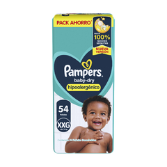 Pampers Baby Dry Talle XXG Extra Extra Grande x54