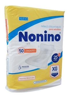 NONINO Pañal Para Adultos XG Extra Grande Con Gel x50