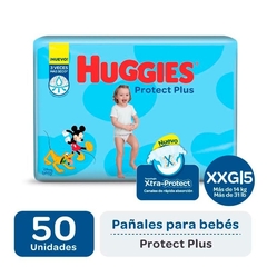 Huggies Protect Plus Talle XXG Extra Extra Grande x50