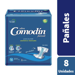 Comodín Pañales Adultos Anatómicos Elastizados M Median x8