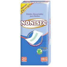 Nonisec Pañales Para Adultos Xxg Extra Extra Grande x20 U