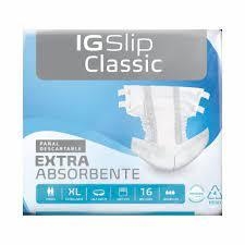 IG Slip Classic Pañal Anatómico Elastizado Extra Grande x16 uni.