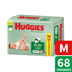 Pañales Huggies Flexi Comfort Talle M Mediano x68