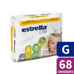 Estrella Pañale Superpack Talle G Grande x68